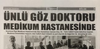 Ünlü Göz Doktoru Özel Medikum Hastanesinde